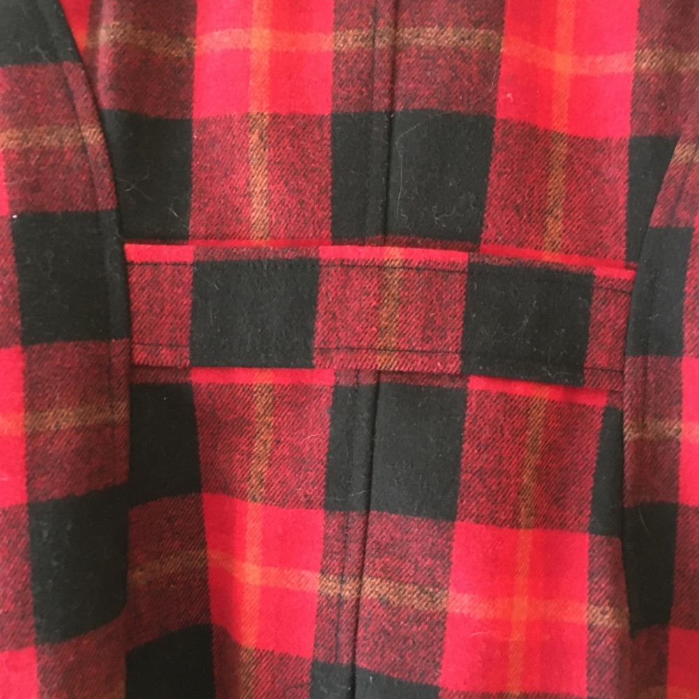NWOT Plaid Pea Coat - Picture 6 of 16